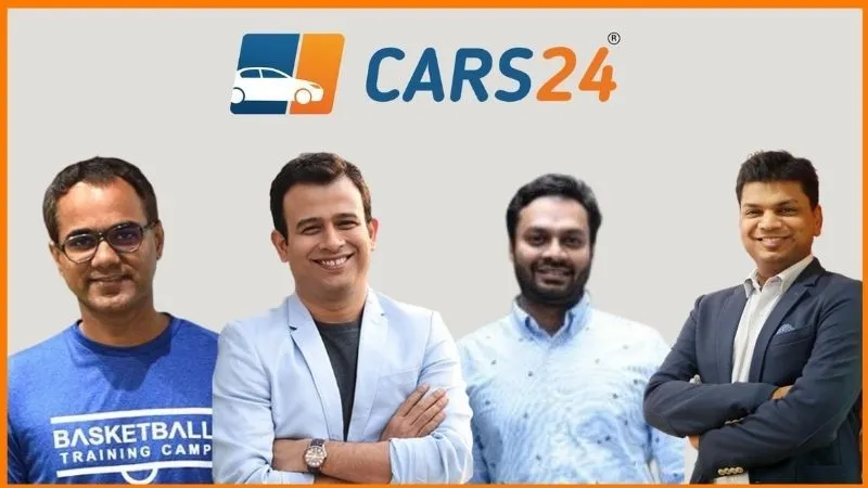 Founder of Cars24 Mehul Agrawal, Ruchit Agarwal, and Vikram Chopra
