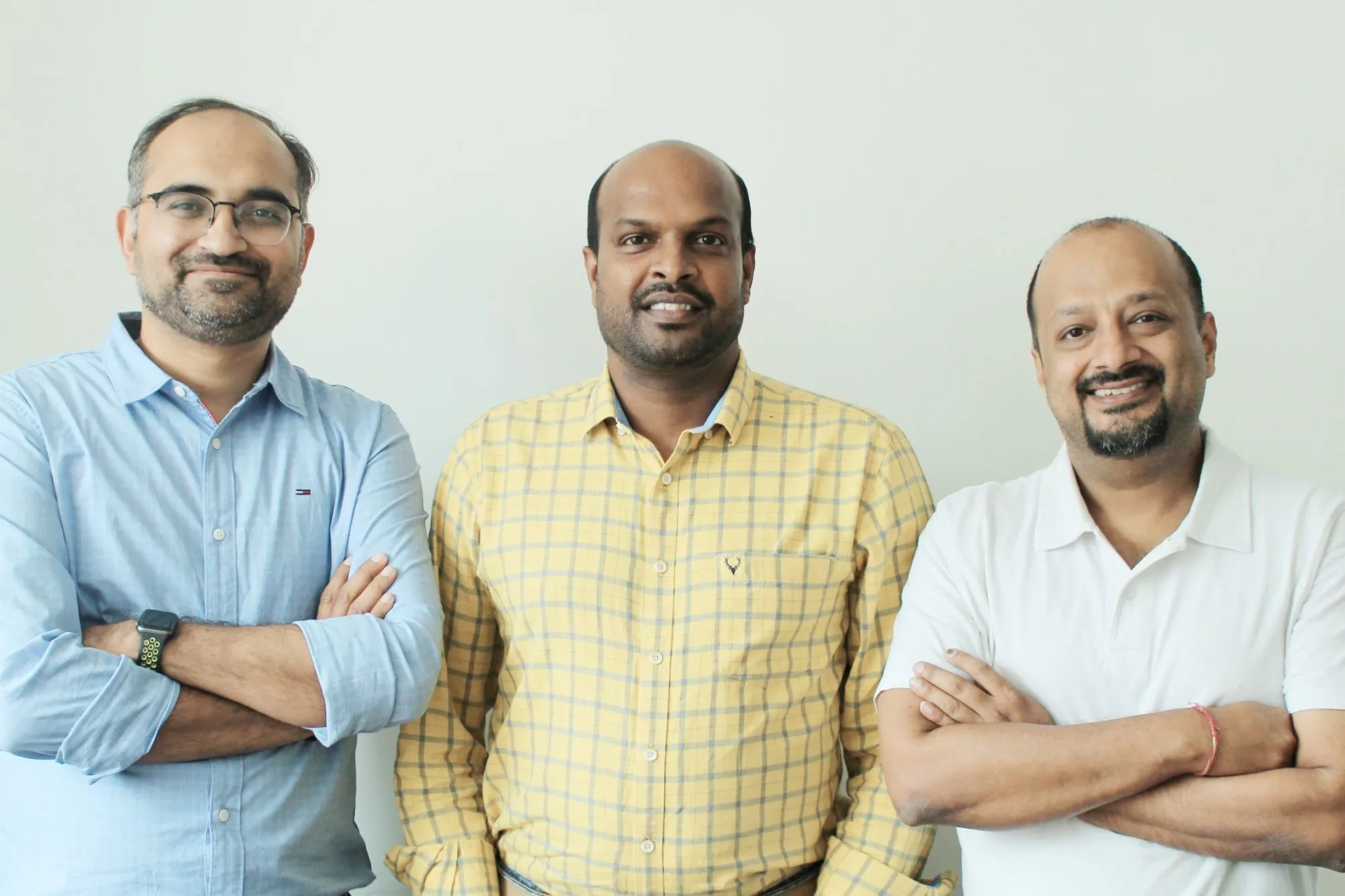 Founder-of-MyGate Vijay Arisetty, Abhishek Kumar, and Shreyans Daga